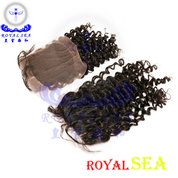 Wholesale Price Grade Raw Indian Hair Jerry Curl Full Lace Closure With Baby Hair