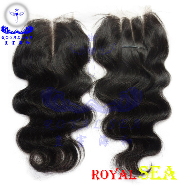 100% Natural Human Hair 4X4 Free Parting Body Wave Base frontal Swiss Lace Closure Hair Patch