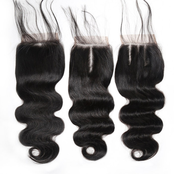 Top Lace Closure Brazilian Human Hair Full Lace Closures(4*4) Body,Straight With Original Virgin Human Hair Free Shipping