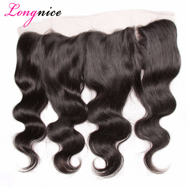 Human Hair Brazilian Malaysian Peruvian Indian 13 X 4 Lace Frontal Body Wave Straight Water Wave Deep Wave Curly Hair Lace Closure