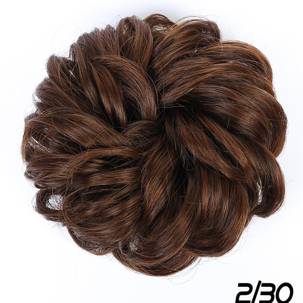 Hair Extensions Wavy Curly Messy Hair Bun Extensions Donut Chignons Hair Piece Hairpiece headwear Women Wavy Curly Mess