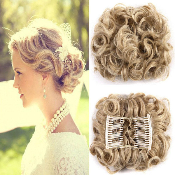 2019 Fashion Women DIY Elastic Curly Scrunchie Bun Chignon Ponytail Hairpiece Girls Hair Accessories