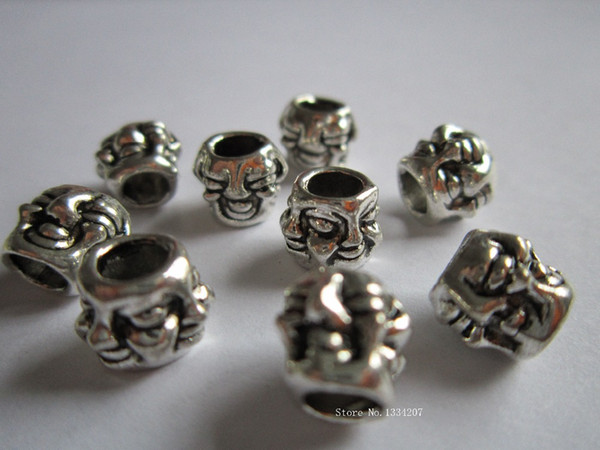 Wholesale-Free 20Pcs/Lot Tibetan silver hair braid dread dreadlock beads clips cuffs approx 4.8mm hole NO.C2