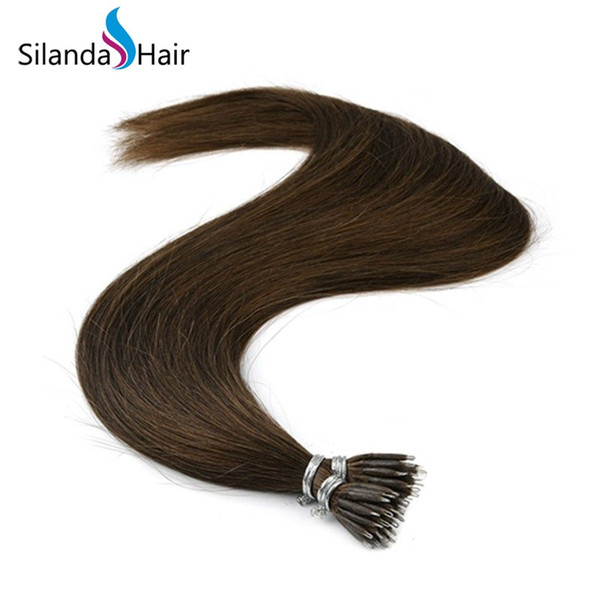 #8 Nano Ring Hair Extensions Remy Hair Nano Tip Loop 20 Inch 1.0g/s 50 strands/pack 