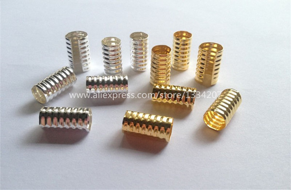 Wholesale-30Pcs/Lot mix Silver Golden Plated 8/16mm hair dread Dreadlock Beads adjustable cuffs clips approx 7mm hole