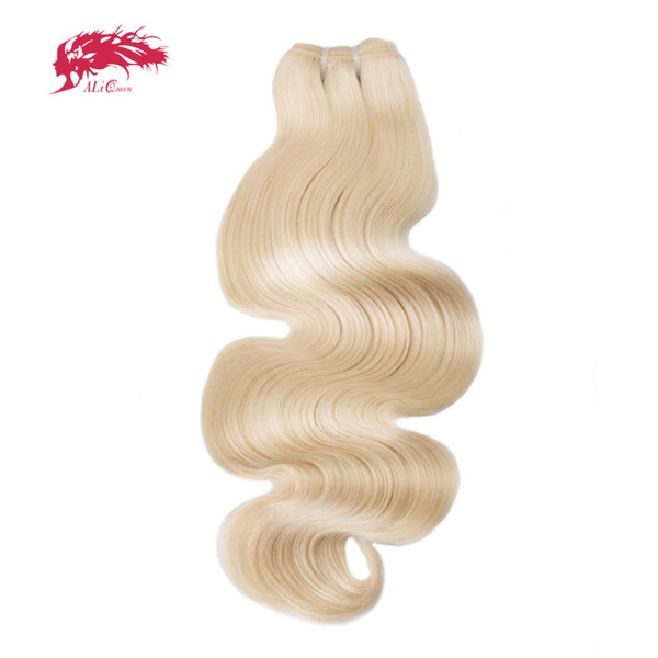 Ali Queen Hair Products Body Wave Virgin Brazilian Hair 613 Color 14