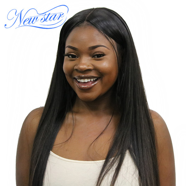 New Star Peruvian Straight Virgin Hair Weaving Natural Color 1 Piece 100% Unprocessed Human Hair Weft Bundles 