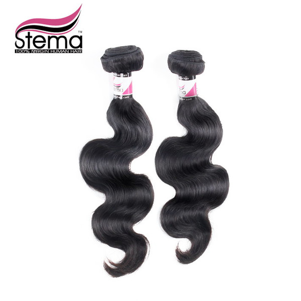 Wholesale-2pcs/lot Brazilian Virgin Hair Body Wave Unprocessed 3.5 oz/pc No Tangle No Shedding Cheap Extension Human Hair