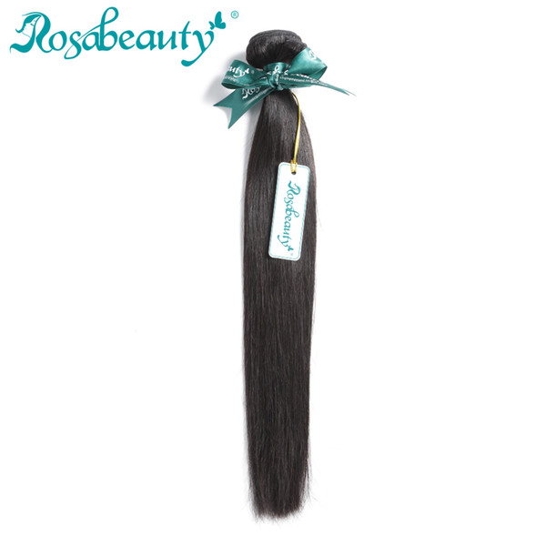 Rosa Beauty Hair Products Brazilian Hair Weave Bundles Straight 100% Human Weft Remy Weaving Shipping Free