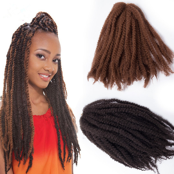 Free Shipping Afro Kinky Curly Twist Marley Braid Hair Extension Synthetic Kinky Crochet Hair Braid hair Braid