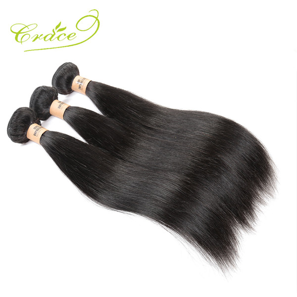 Wholesale-Malaysian Straight Hair 3 Bundles/lot 100% Unprocessed Human Hair Weave,Grace Hair Products Malaysian Virgin Hair Straight