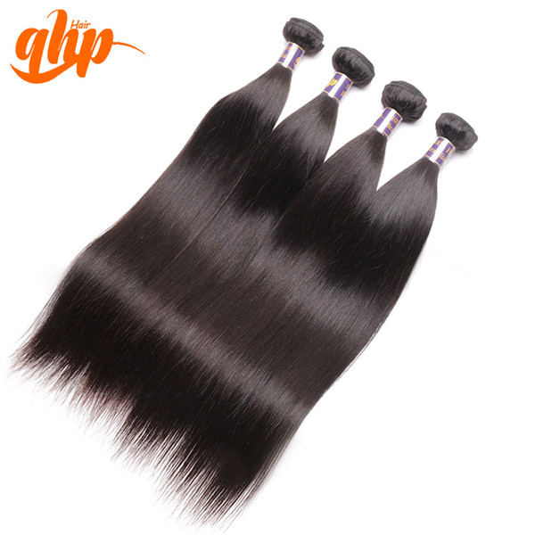 Wholesale-qhp New Arrival Brazilian Virgin Hair Weave Bundles Brazilian Straight Hair 4pcs Bundle Deal 100% Human Hair 