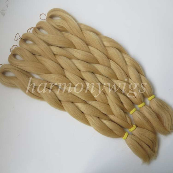 Kanekalon Jumbo braidsing hair 24inch 80g Solid BUTTERSCOTCH Color Xpression Synthetic Braids Hair Extension T0935 in stock