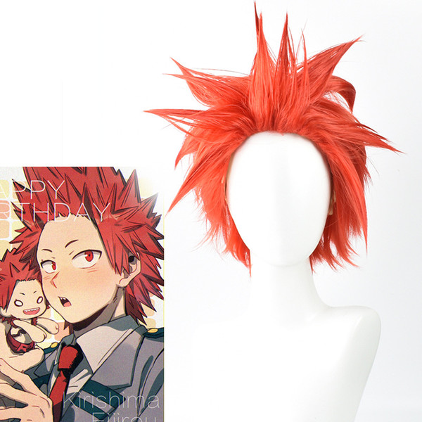 Anime My Hero Academia Afro Short Cosplay Party Heat Resistant Synthetic Hair Wig