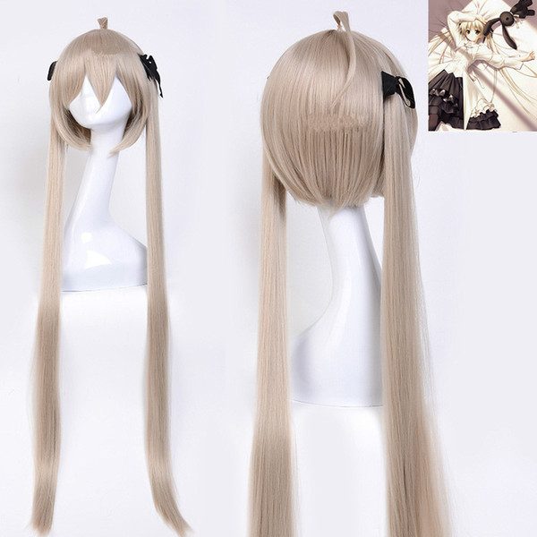 Anime Yosuga No Sora Kasugano Sora Cosplay Party Long Double Ponytail Heat Resistant Synthetic Hair Wig