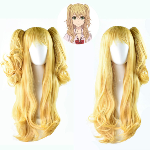 Anime Citrus Aihara Yuzu Long Body Wave Cosplay Party Game Ponytail Heat Resistant Synthetic Hair Wig