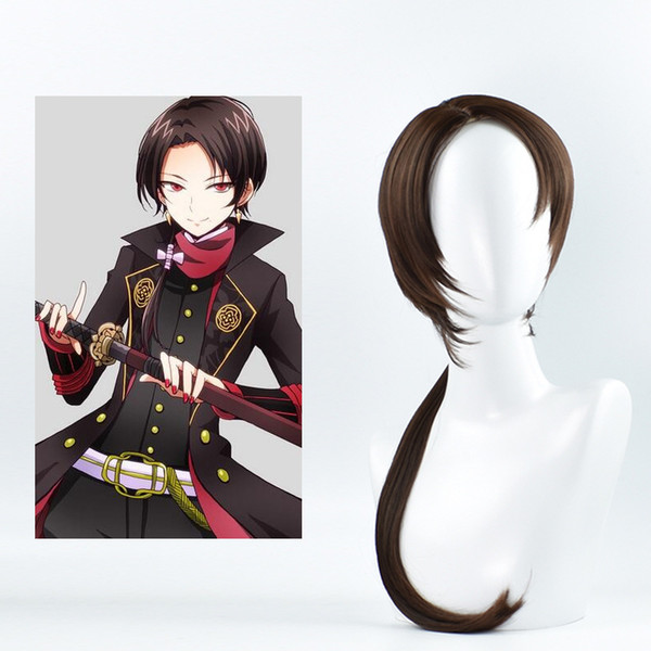 Game Touken Ranbu Anime Cosplay Long Ponytail Party Heat Resistant Synthetic Hair Wig