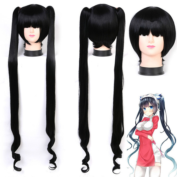 Anime Hestia Extra Long Cosplay Party Game Heat Resistant Synthetic Hair Wig