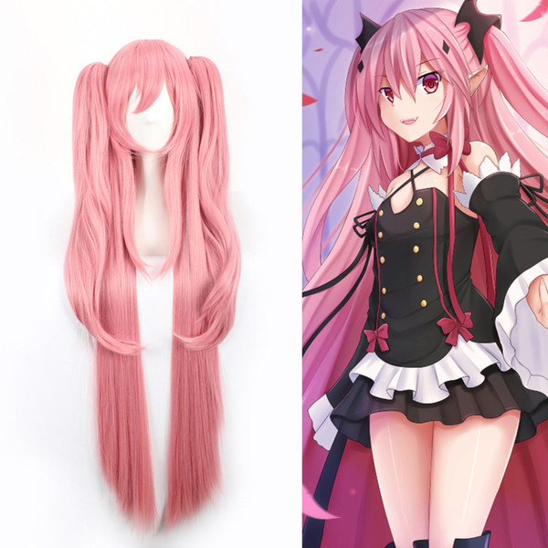 Cosplay Wigs Seraph of the End Queen Krul Tepes Cruzepetsi Smokey Pink with a Cosplay Wig Hair Wigs