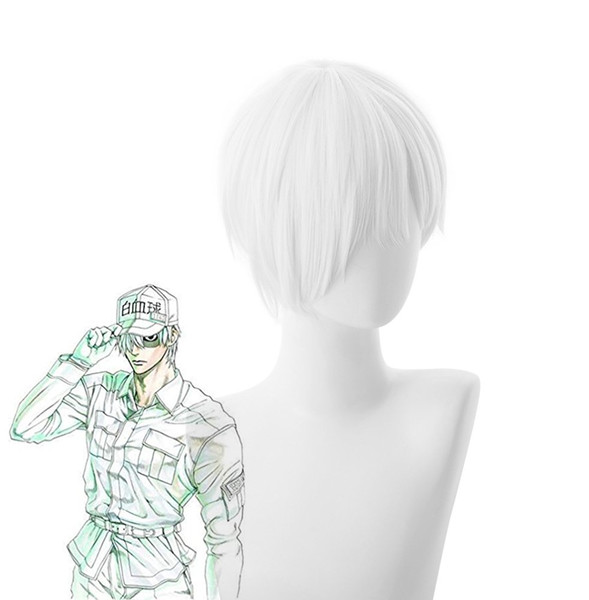 Cells At Work! Manga White Blood Cell Cosplay Wig Cosplay Hair