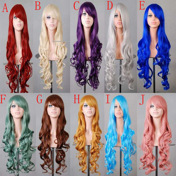 Cosplay Curly Wig - Attractive Women Long Curly Wig