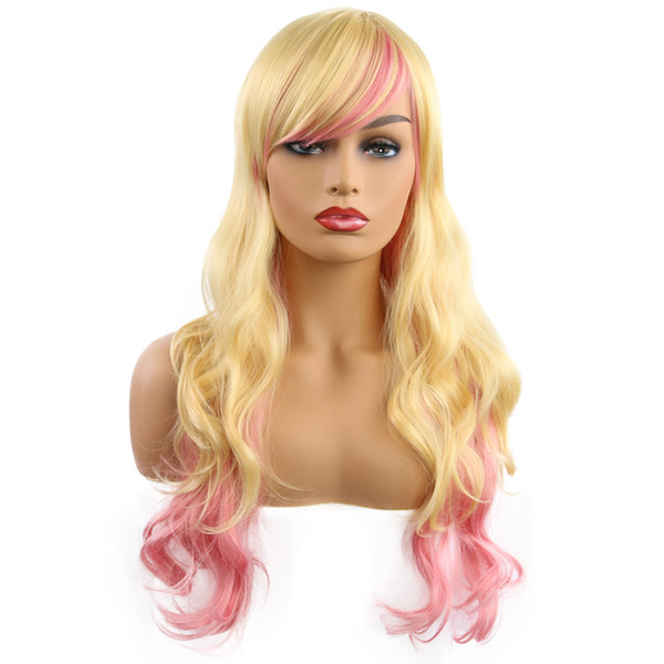 Animation wig original sufeng lolita role play rainbow, colorful gradient wig