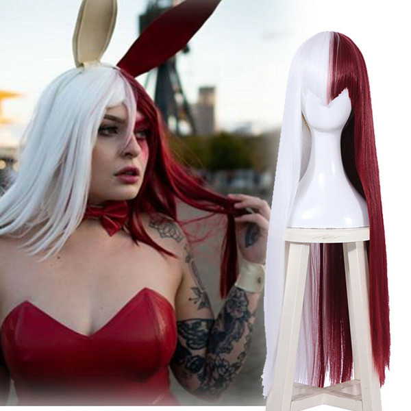 My Hero Academia Todoroki Shoto Genderbend Straight Long Wig Cosplay Hair Wigs