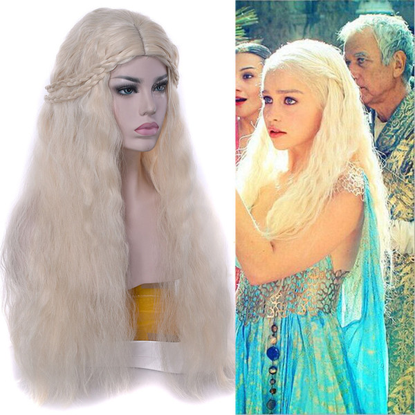 Mother of the Dragon, Song of Ice and Fire Rights Game Danielis Weaves Long Curly Costplay Wigs 80cm 32