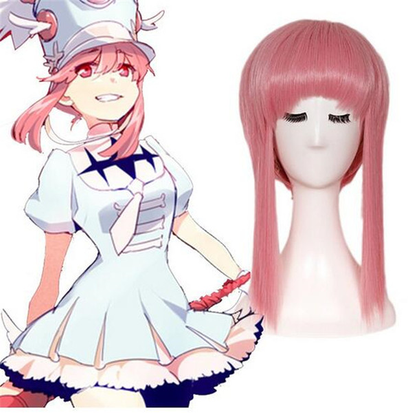 Short Pink Cosplay Wig Anime Synthetic wig for Lovelive Minami Kotori Pink Color Party Wig