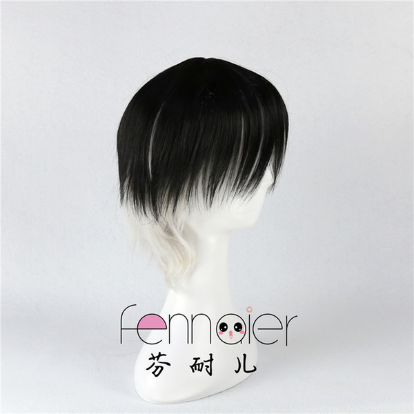 Tokyo Ghoul Tokyo Sasaki Yuki Kimura Research Black and White Gradient COS Wig