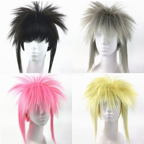 fashion colorful stage performance hair wigs synthetic wigs cosplay wigs short straight hairpieces