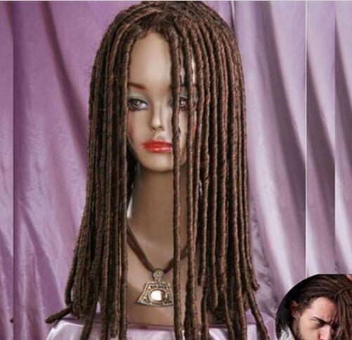 wholesale100% Brand New High Quality Fashion Picture wigs Rasta Style Wig Roll Curls Hair African Dreadlocks Long Fashion