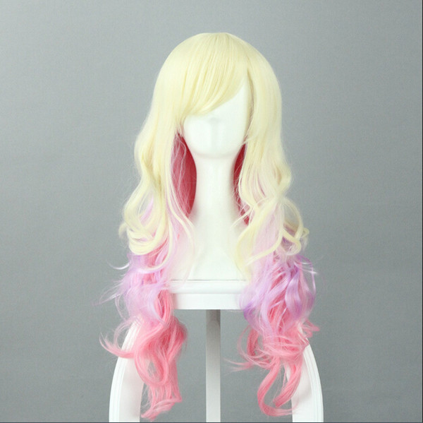 Large purple wig Anime Cosplay hair wig performances wig factory direct personality free ship wholesale price for role play