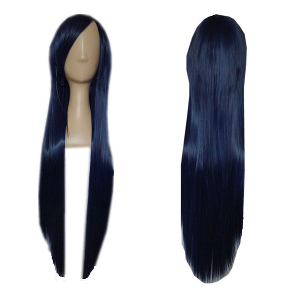 80cm anime color long straight hair cosplay fake headgear