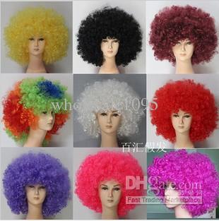 hot selling Fans wig festival party wigs Afro style wigs multicolor 9 colors,wholesale 9pcs/lot