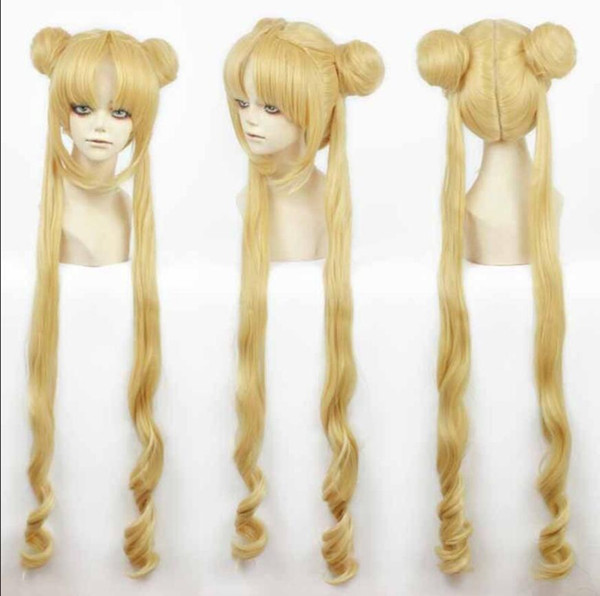 100% Brand New High Quality Fashion Picture wigs>>Girl Sailor Moon Cosplay Costumes Wig Tsukino Usagi And Princess Serenity wig