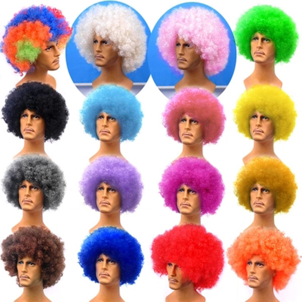 New Party to Play the Role of Performances Explode Short Curly Hair Wig 16 kinds of colors to choose