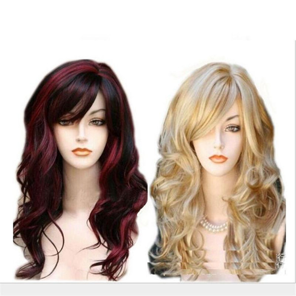 Golden long stage performance wig COS anime female hair for all the face of Europe and the United States popular new bea222