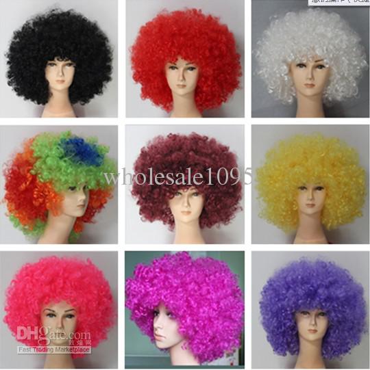 Halloween wigs 20pcs/lot Fans wig \ festival party wigs \ Afro style wigs multicolor 9 colors