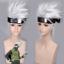 Super fire anime wigs naruto shadow kakashi silvery white foaming at the mouth become warped hair cosplay