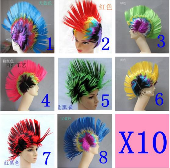 Halloween Wig Fake Hair Wig Wonderful Cockscomb Cosplay Party Fancy Dress Hot Selling