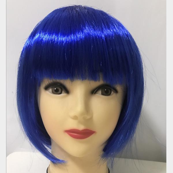 OT-66 wholesale cheap short straight synthetic hair bob women party wig colorful cosplay hair wigs