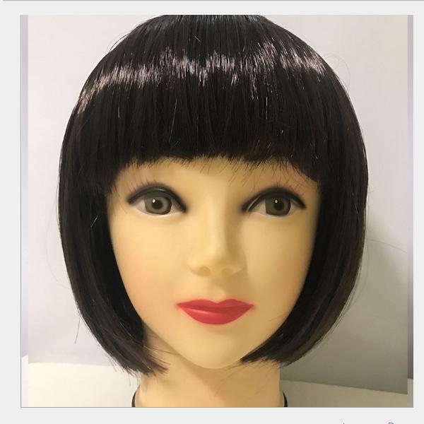 OT-66 wholesale Synthetic Wigs Short Straight neat bang cosplay party Wigs Female for free shipping!