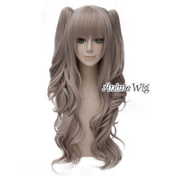 65CM Anime Charlotte Tomori Nao Women Gray Long Wavy Cos>>>>>>>>Anime VOCALOID Ombre Miku Mixed Blue Ombre Party 105CM Ponytails Cosplay Wig