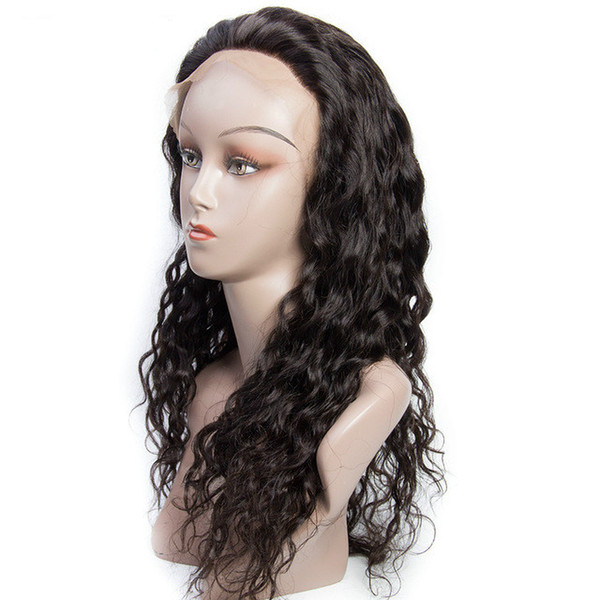 002 Lace Front Human Hair Wig 180% Density Water Wave Lace Front Wigs Brazilian Remy Hair Wholesale Cheap Price