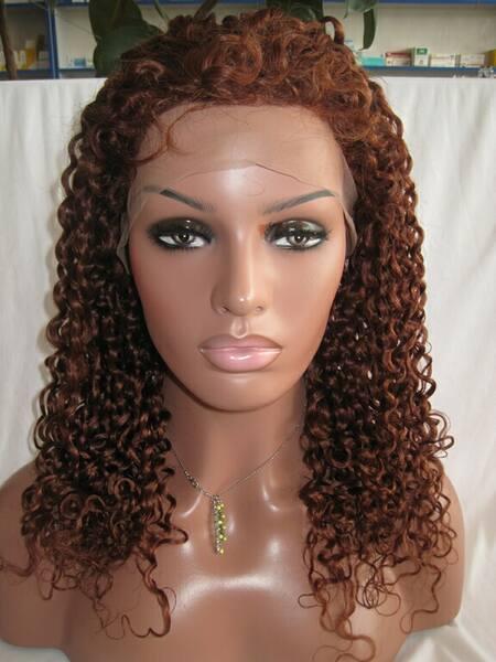 virgin brazilian glueless full lace wigs human hair front lace wigs natural hairline deep curl #33 color with baby hair