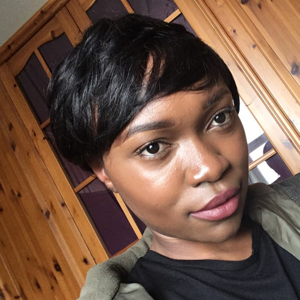 Layered Short Pixie Cut Human Brazilian Hair Bob Wig African American Virgin Glueless Wig None Lace Wig For Black Women Hot Sale