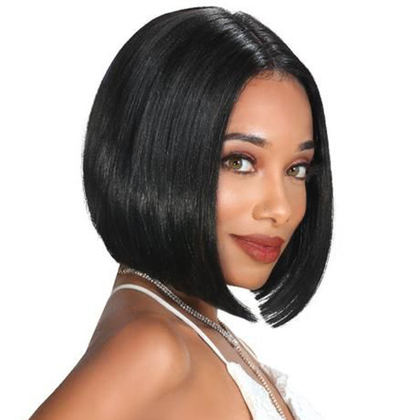 Human Hair Pixie Cut Wigs For Black Women Glueless Unprocessed Peruvian Hair Cheap Short Bob Pixie None Lace Front Wig Middle Part