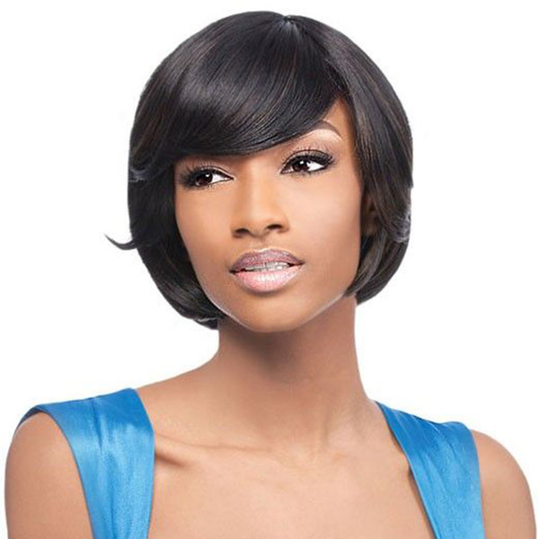 Pixie Glueless Lace Wig For Women None Lace Capless Cap Straight Glueless Bob Short Pixie Cut Brazilian Human Hair Wigs