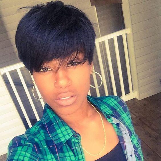 Pixie Wigs For Black Women Pre Plucked 100 Real Virgin Brazilian Straight Glueless Short Pixie Cut Wigs Human Hair